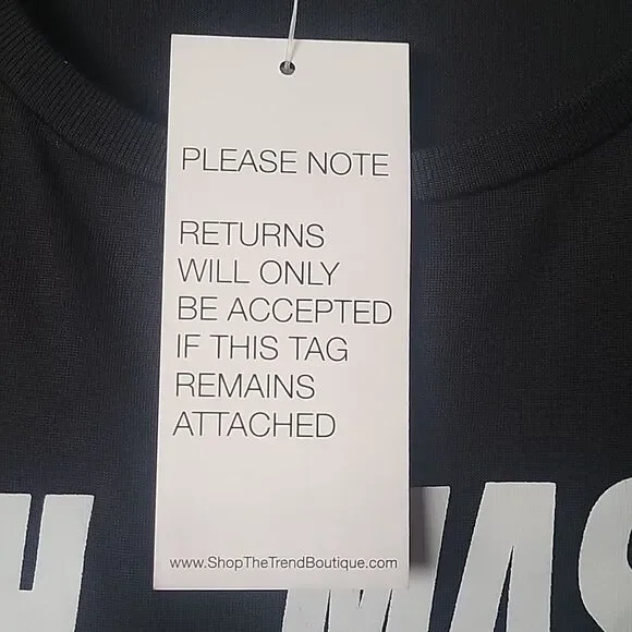 NWT Private S Party Graphic Yoga Nah Maste Namaste Muscle Long Tank Funny Black - Picture 5 of 7